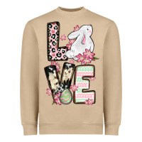 Mushroom Love Easter bunny Heavyweight Sweatshirt - OliviaCreatesArt