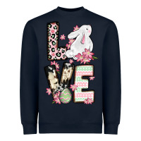 Navy Love Easter bunny Heavyweight Sweatshirt - OliviaCreatesArt