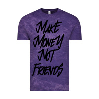 Cloud Purple make money not friends Vintage Tee - linhVisuals