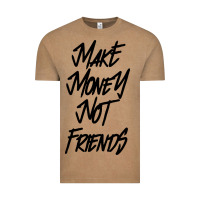 Vintage Coffee make money not friends Vintage Tee - linhVisuals