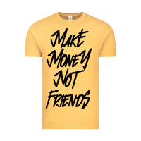 Vintage Mustard make money not friends Vintage Tee - linhVisuals