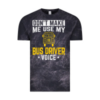 Cloud Black don't make me use bus driver voice school bus driver t shirt Vintage Tee - linhVisuals