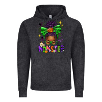Vintage Black Halloween Afro Messy Bun Momster Vintage Hoodie - texasbilliewilder