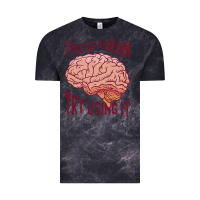 Cloud Black Brain Vintage Tee - linhVisuals