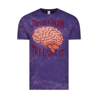 Cloud Purple Brain Vintage Tee - linhVisuals