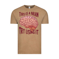 Vintage Coffee Brain Vintage Tee - linhVisuals
