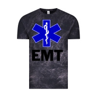 Cloud Black emt ems paramedic star of life caduceus t shirt Vintage Tee - linhVisuals