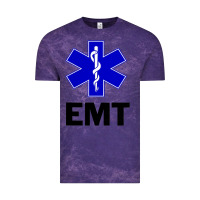 Cloud Purple emt ems paramedic star of life caduceus t shirt Vintage Tee - linhVisuals