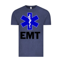 Vintage Denim emt ems paramedic star of life caduceus t shirt Vintage Tee - linhVisuals