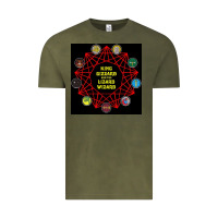 Vintage Olive king gizzard & the lizard wizard Vintage Tee - linhVisuals