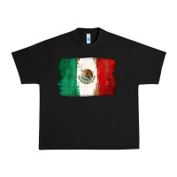 Black Mexican Flag Urban Heavy Tee - texasbilliewilder