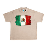 French Oak Mexican Flag Urban Heavy Tee - texasbilliewilder