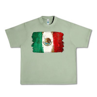 Oil Green Mexican Flag Urban Heavy Tee - texasbilliewilder