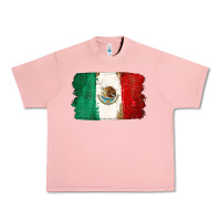 Salmon Mexican Flag Urban Heavy Tee - texasbilliewilder