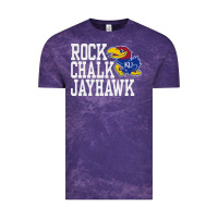 Cloud Purple rock chalk jayhawk ku tshirt Vintage Tee - linhVisuals
