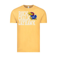 Vintage Mustard rock chalk jayhawk ku tshirt Vintage Tee - linhVisuals