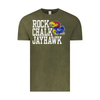 Vintage Olive rock chalk jayhawk ku tshirt Vintage Tee - linhVisuals