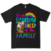 Black I'm The Rainbow Sheep Of The Family Premium Tee - BundleAndBundleShop