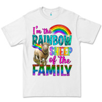 White I'm The Rainbow Sheep Of The Family Premium Tee - BundleAndBundleShop