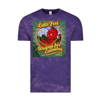 Cloud Purple waiting for columbus - little feat Vintage Tee - linhVisuals