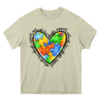 Mossy autism heart Heavy Core Tee - JahusDesignShop