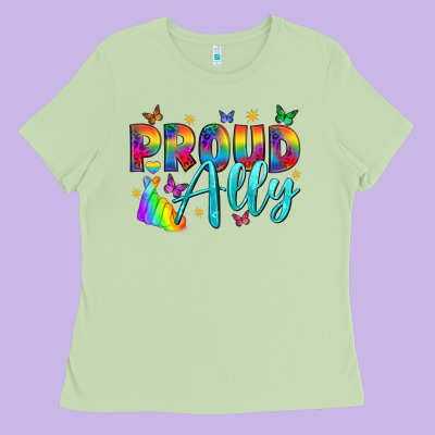 Western Proud Ally Ladies Tee Designed By Bundleandbundleshop