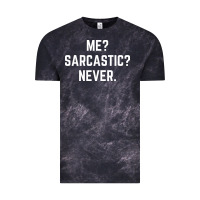 Cloud Black Me? sarcastic? never - funny sayings Vintage Tee - linhVisuals