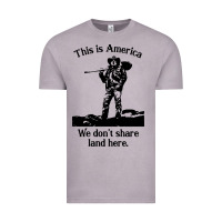 Vintage Zinc this is america we don't share land here Vintage Tee - linhVisuals