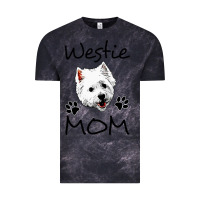 Cloud Black westie mom dog mama west highland terrier dog Vintage Tee - linhVisuals