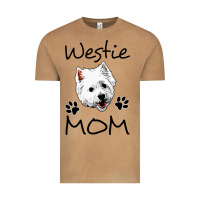 Vintage Camel westie mom dog mama west highland terrier dog Vintage Tee - linhVisuals