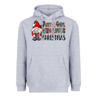 Heather Grey just a girk who loves christmas Heavyweight Hoodie - CowhideDigitalArt