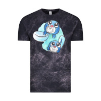 Cloud Black poliwag watercolor Vintage Tee - linhVisuals