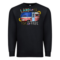 Black land of the free Premium Sweatshirt - CowhideDigitalArt