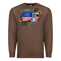 Chestnut land of the free Premium Sweatshirt - CowhideDigitalArt