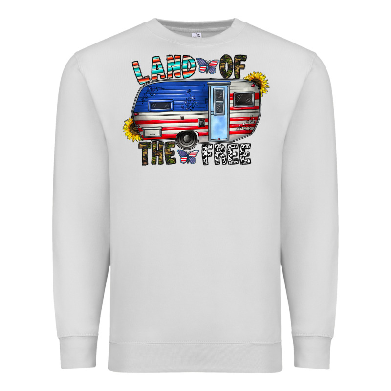 Land Of The Free Premium Sweatshirt by CowhideDigitalArt | Teevron
