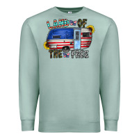 Seafoam land of the free Premium Sweatshirt - CowhideDigitalArt