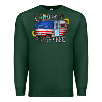 Sports Green land of the free Premium Sweatshirt - CowhideDigitalArt