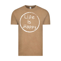 Vintage Coffee life is happy Vintage Tee - linhVisuals
