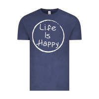 Life Is Happy Vintage Tee | Teevron