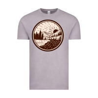 Vintage Zinc River Forest Brown Vintage Tee - linhVisuals