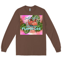 Chestnut just a girl who loves flamingo Long Sleeve Tee - TumblerDesignByShophia