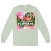 Matcha just a girl who loves flamingo Long Sleeve Tee - TumblerDesignByShophia