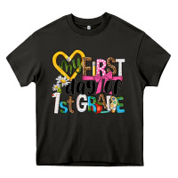 Asphalt my first day of 1st grade Heavy Core Tee - NancyCooperArtShop