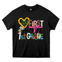 Black my first day of 1st grade Heavy Core Tee - NancyCooperArtShop