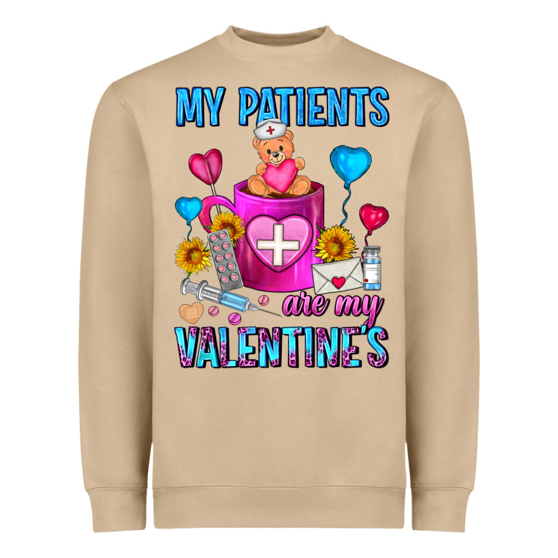 My Patients Are My Valentine Coffee Mug Heavyweight Sweatshirt by FaDigitalArtStudio | Teevron