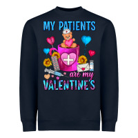 Navy My Patients Are My Valentine Coffee Mug Heavyweight Sweatshirt - FaDigitalArtStudio