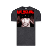 Vintage Black #bret michaels get your rock on tour 2022 Vintage Tee - linhVisuals