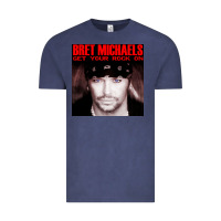 Vintage Denim #bret michaels get your rock on tour 2022 Vintage Tee - linhVisuals