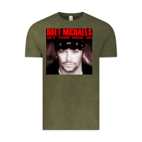 Vintage Olive #bret michaels get your rock on tour 2022 Vintage Tee - linhVisuals