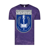 Cloud Purple University Of Memphis Vintage Tee - linhVisuals
